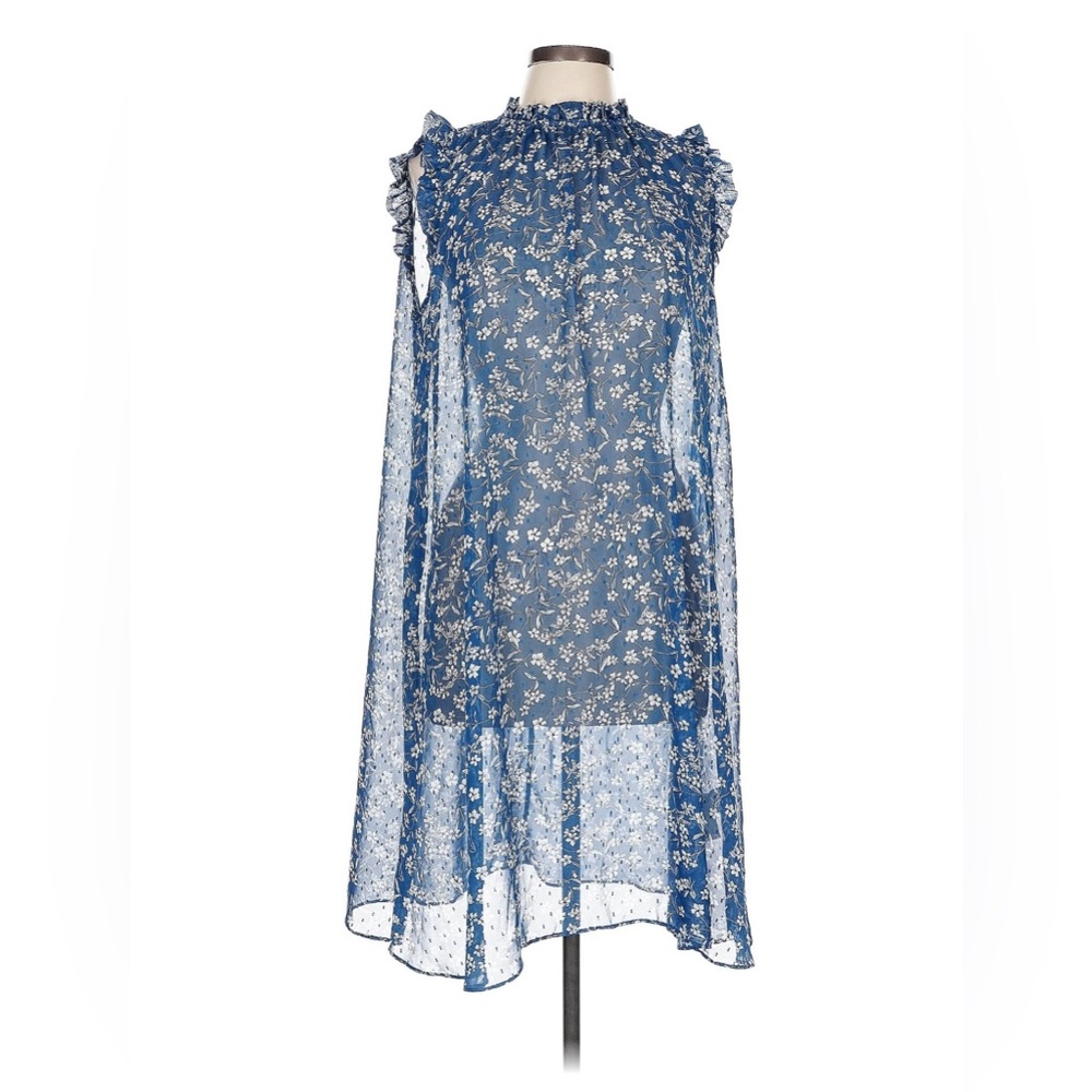 Banana Republic Blue Sleeveless Dress- Could fit 12 or 14